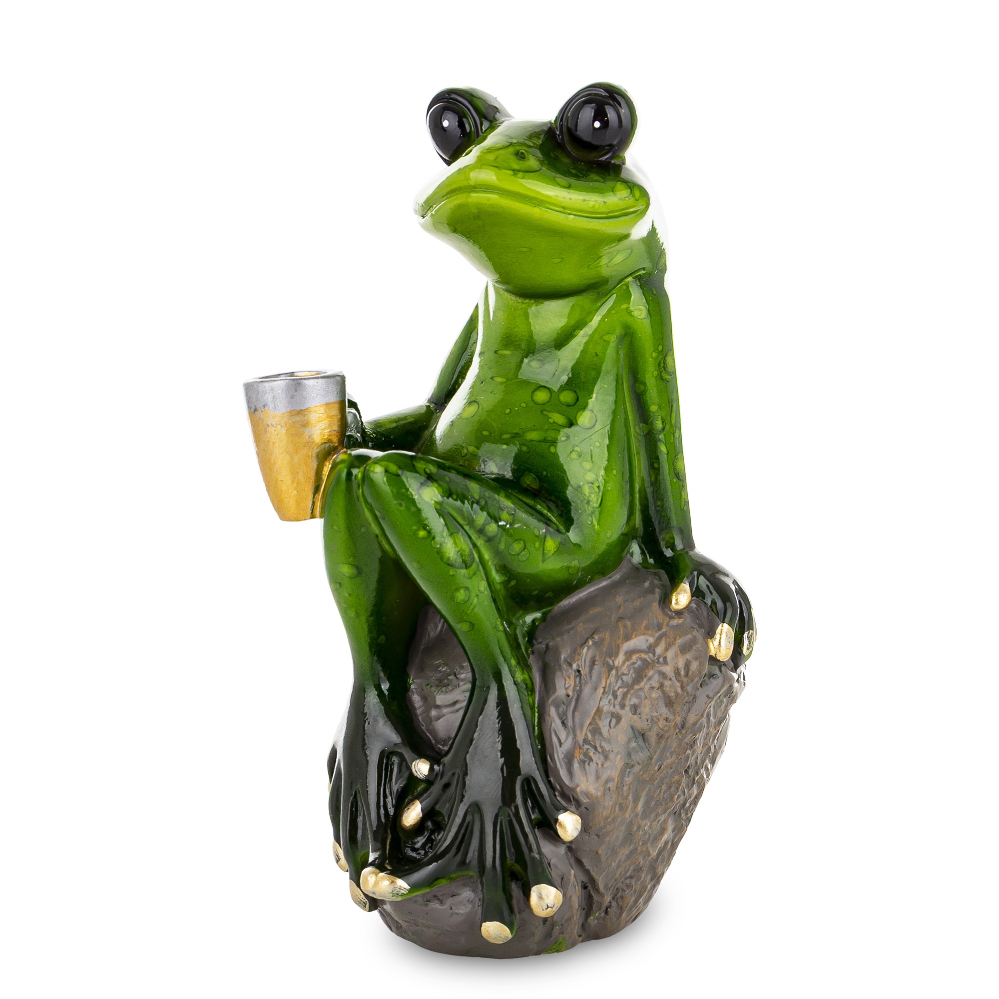 Keramická žabka s pivom