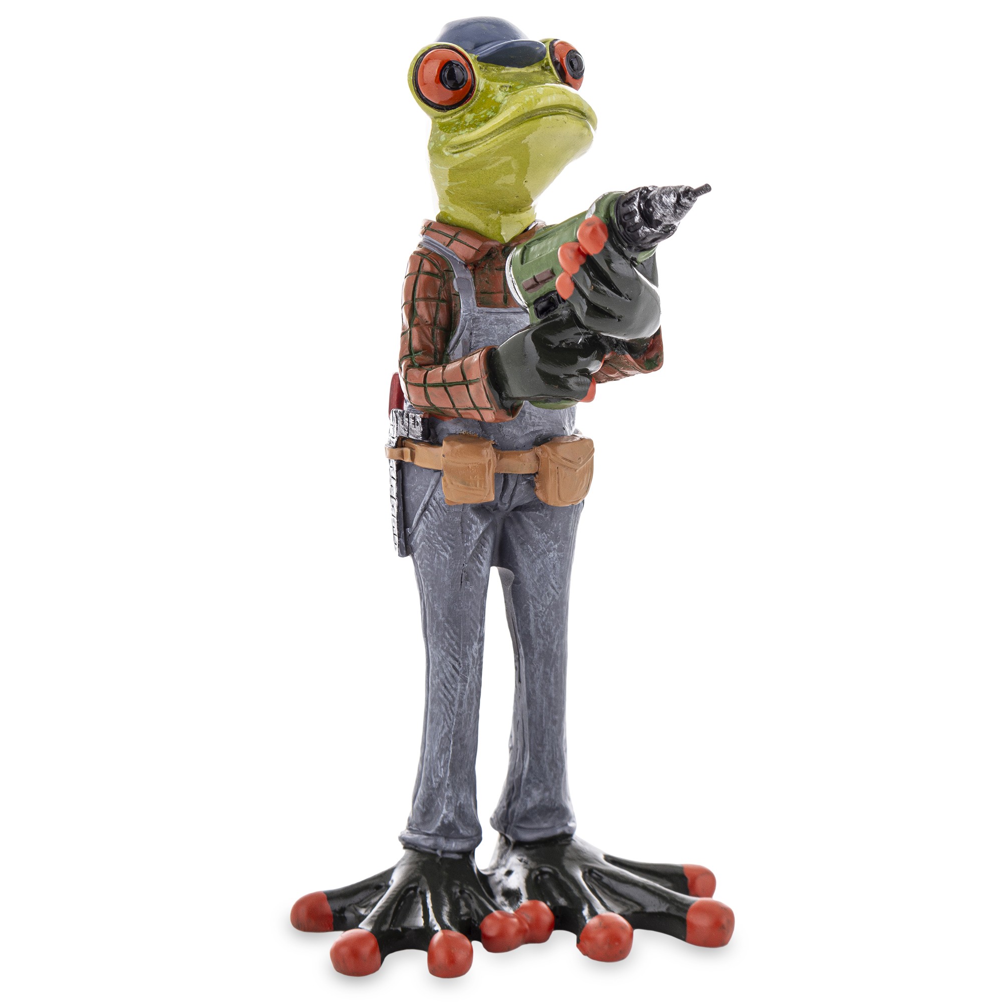 Keramická žabka - Opravár s vŕtačkou