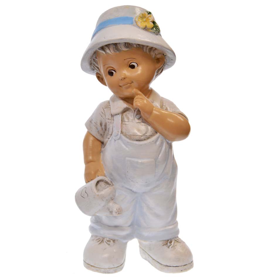 Záhradná dekorácia - chlapec s krhlou 34 cm