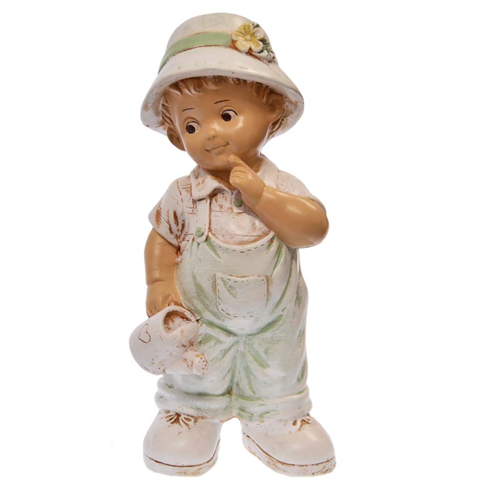 Záhradná dekorácia - chlapec s krhlou 34 cm