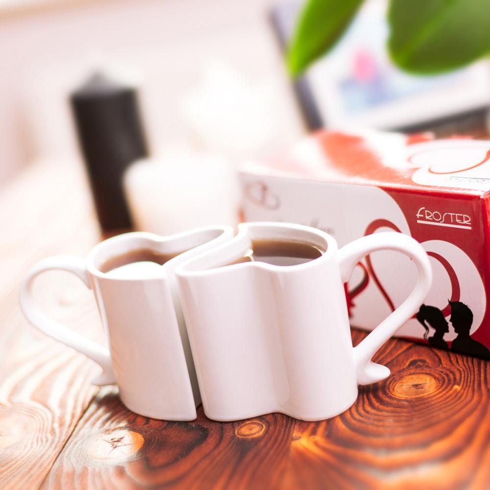 Zaľúbené hrnčeky - Biele